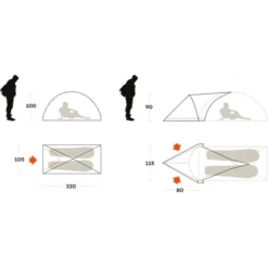 Abside Tenda Ferrino Blizzard 2 Apsis -Bruner Campeggio Negozio abside tenda ferrino blizzard 2 apsis abside compatibile comfort spazio 3