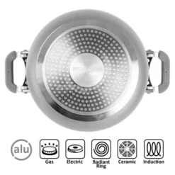 Pentole Brunner Fusion 7+1 Ø 22 -Bruner Campeggio Negozio pentole brunner fusion 71 o 22 chiusura magnetica fondo ceramica antiaderente gas elettrico induzione 5