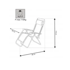 Poltrona Sdraio Cosma Comfort -Bruner Campeggio Negozio poltrona comfort cosma alto grado di comfort struttura pieghevole 2