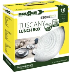 Brunner Lunch Box Tuscany -Bruner Campeggio Negozio set piatti lunch box tuscany brunner 2