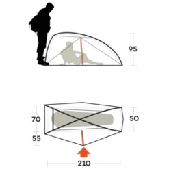 Tenda Ferrino Nemesi 1 PRO -Bruner Campeggio Negozio tenda ferrino nemesi 1 pro leggera intuitiva struttura interna rapido montaggio hiker ciclismo 6