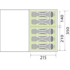 Tenda Brunner Paraiso 5/6 -Bruner Campeggio Negozio tenda paraiso 8