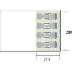 Tenda Brunner Pure 4 -Bruner Campeggio Negozio tenda pure 4 8